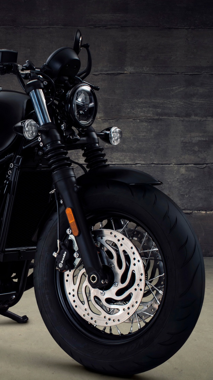 Обои triumph bonneville bobber, Мотоциклы Triumph, поплавок, мотоцикл, топливный бак в разрешении 720x1280