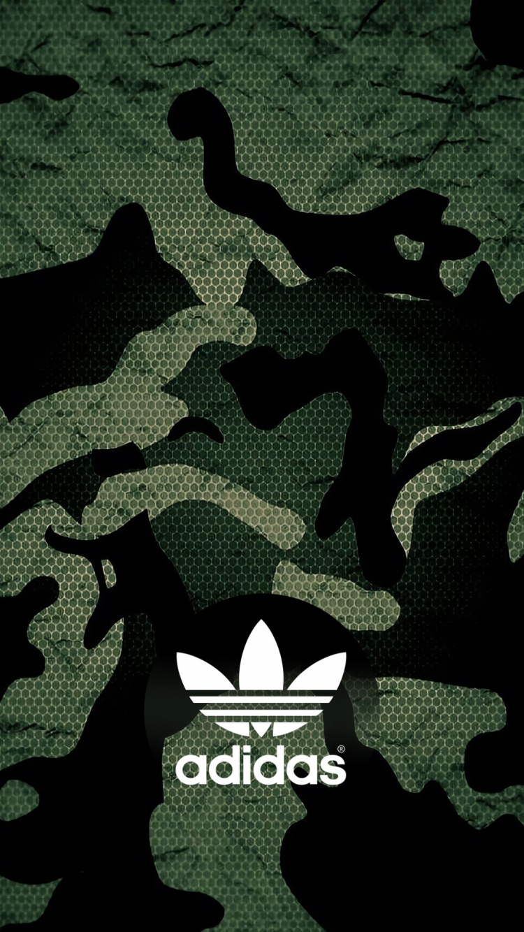 Обои adidas, зеленый лайм неоново-зеленый камуфляж, камуфляж, серый цвет, зеленый в разрешении 750x1334