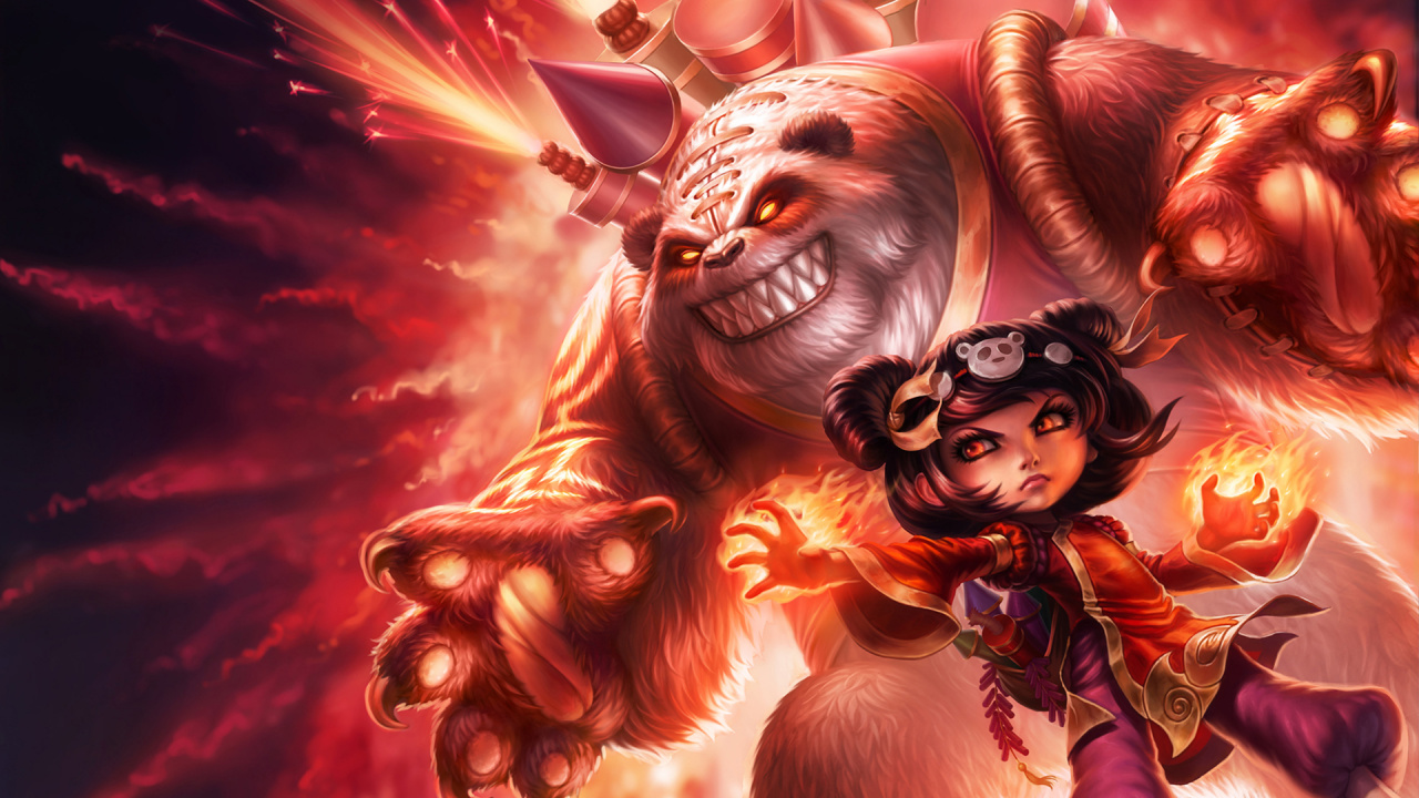Обои Лига легенд, демон, иллюстрация, сверхъестественное существо, мифология в разрешении 1280x720