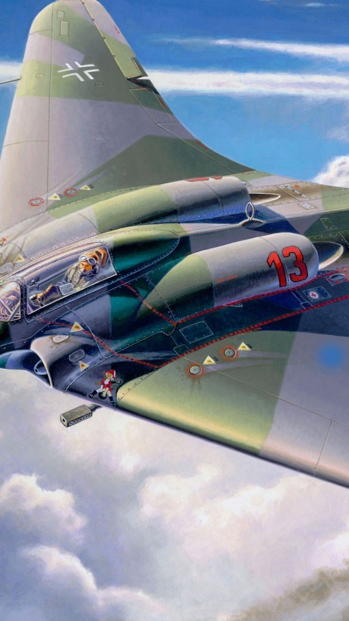 Обои Братья хортен, летающее крыло, самолет, самолеты, авиация в разрешении 720x1280