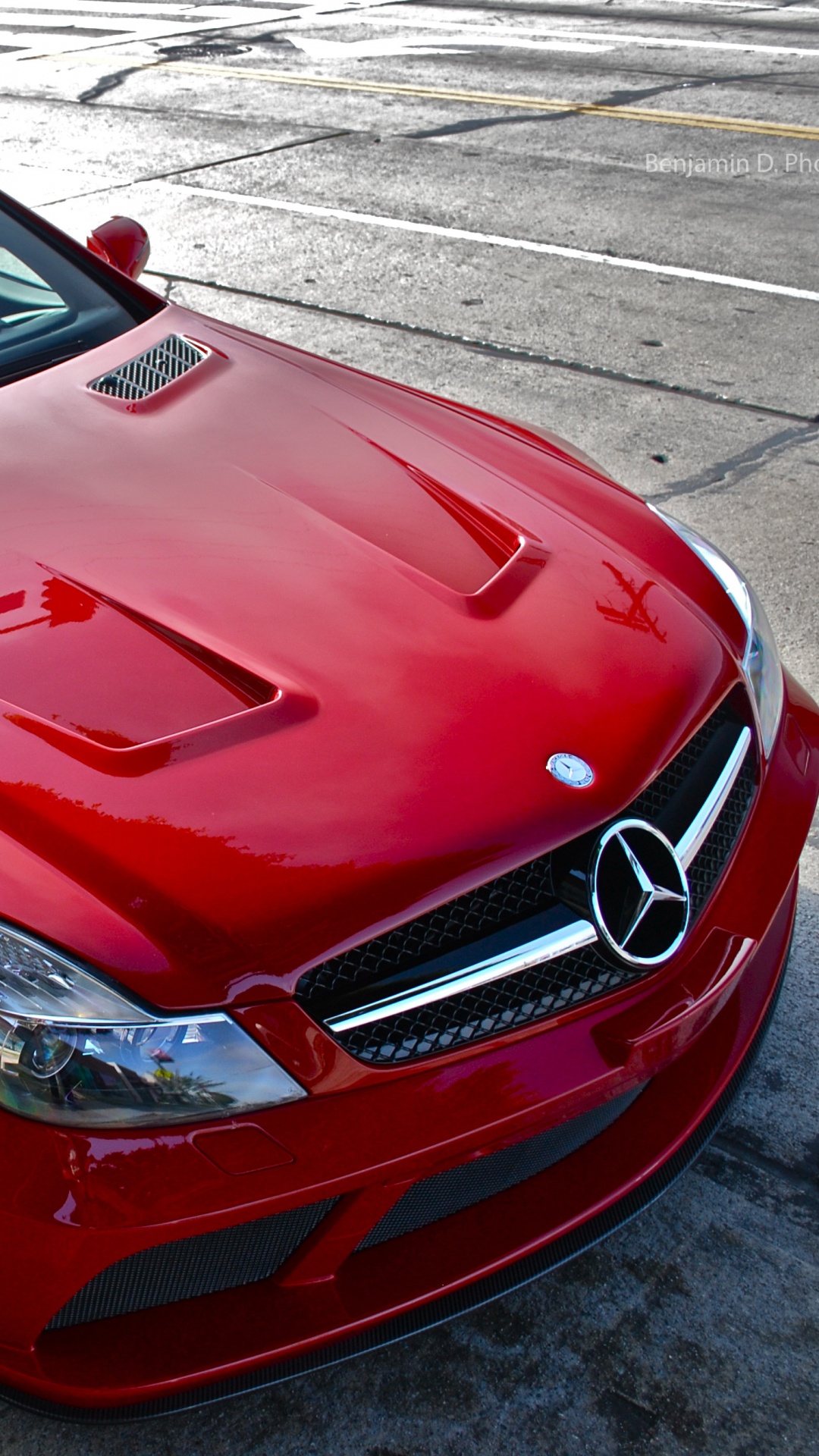 Обои авто, спорткар, капюшон, mercedes benz sls amg, Мерседес АМГ в разрешении 1080x1920