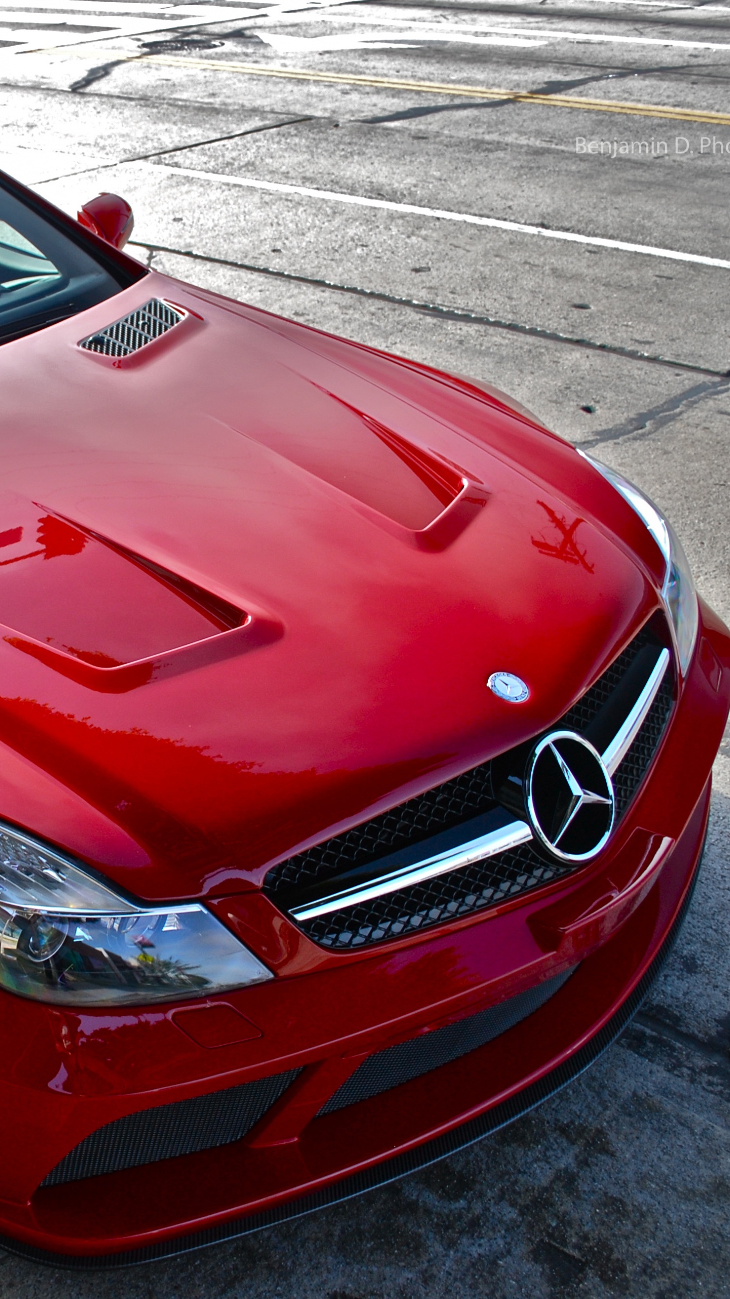 Обои авто, спорткар, капюшон, mercedes benz sls amg, Мерседес АМГ в разрешении 1440x2560