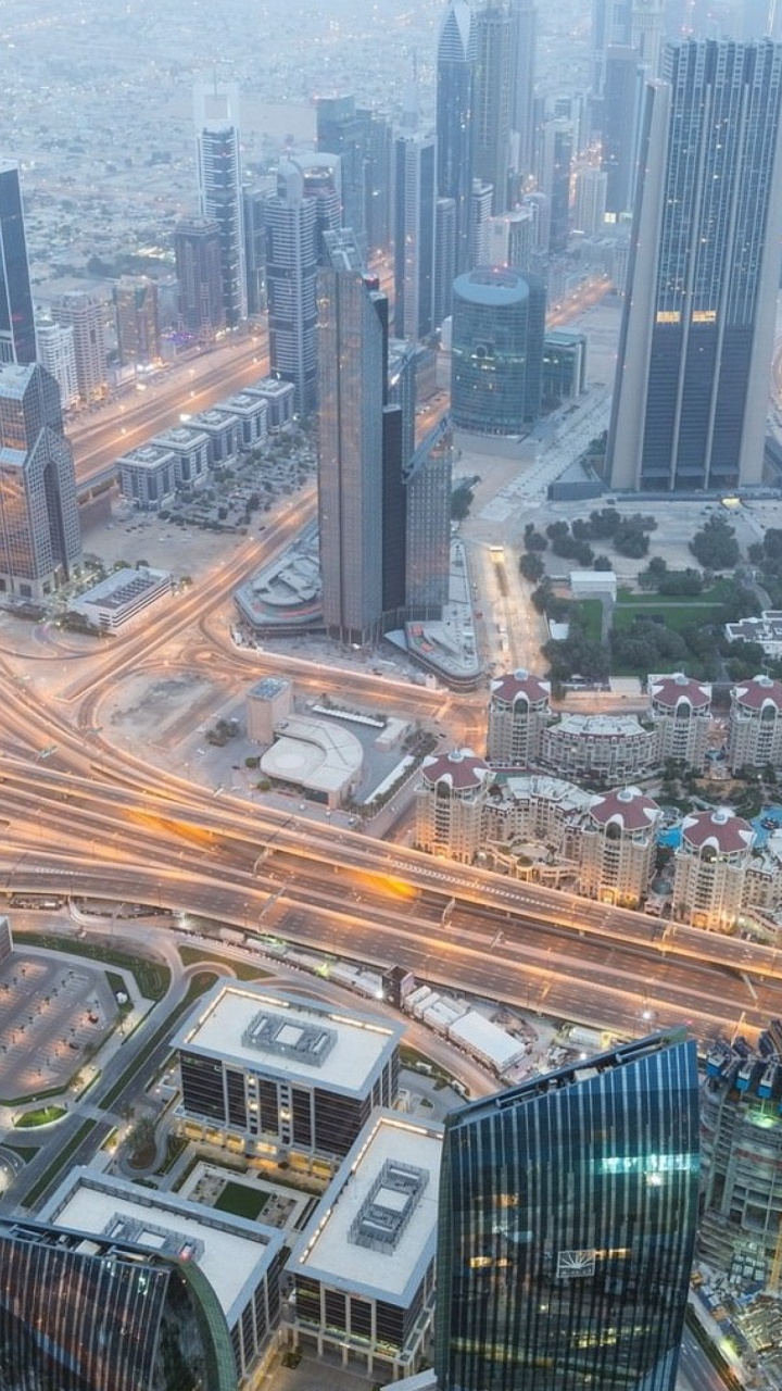 Обои Бурдж Халифа, вышка, небоскреб, городской район, город в разрешении 720x1280