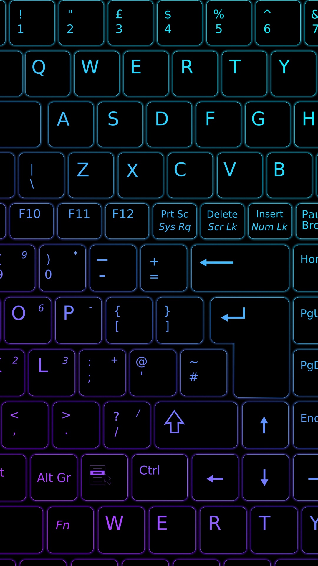Обои устройство ввода, периферической, синий, лазурный, пробел в разрешении 1080x1920