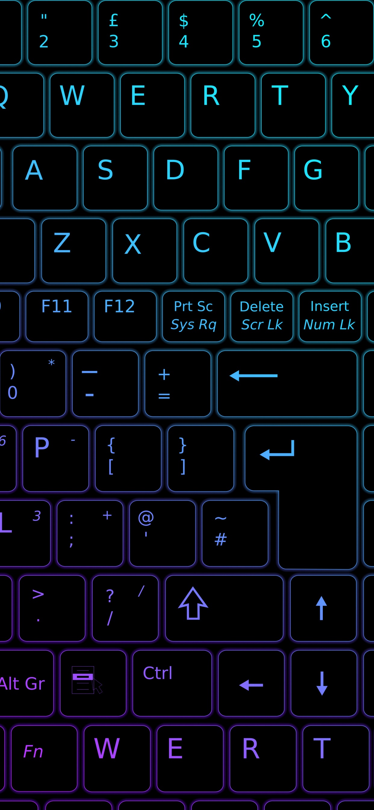 Обои устройство ввода, периферической, синий, лазурный, пробел в разрешении 1242x2688