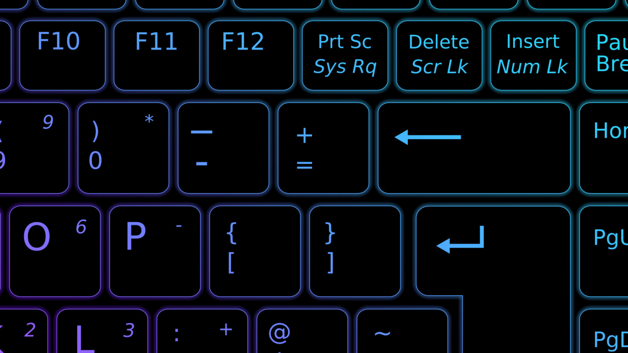 Обои устройство ввода, периферической, синий, лазурный, пробел в разрешении 1280x720