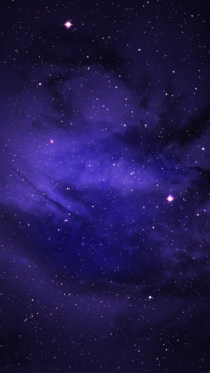 Обои пурпур, Фиолетовый, атмосфера, синий, космическое пространство в разрешении 720x1280