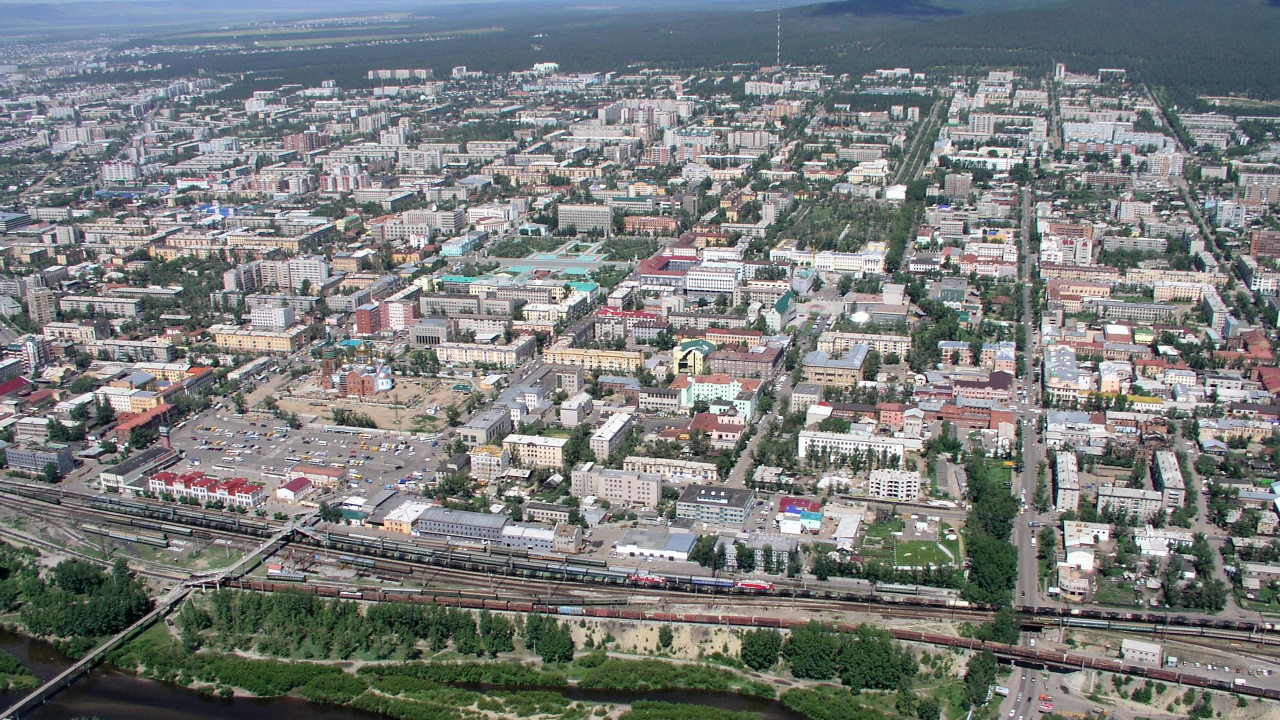 Обои Чита, город, городской район, жилой район, пригород в разрешении 1280x720