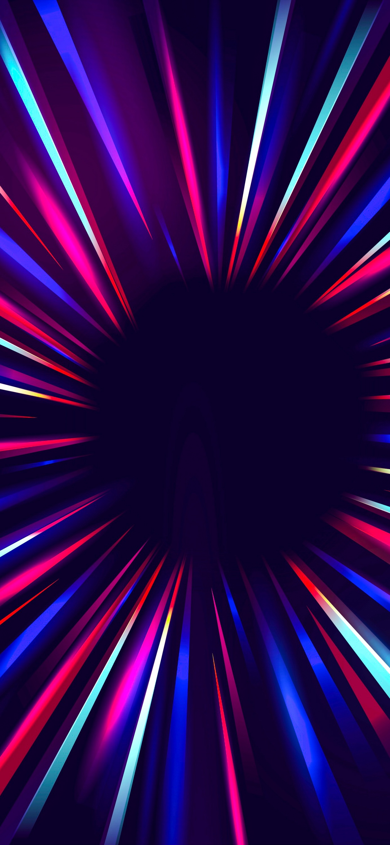 Обои свет, красочность, пурпур, синий, Фиолетовый в разрешении 1242x2688