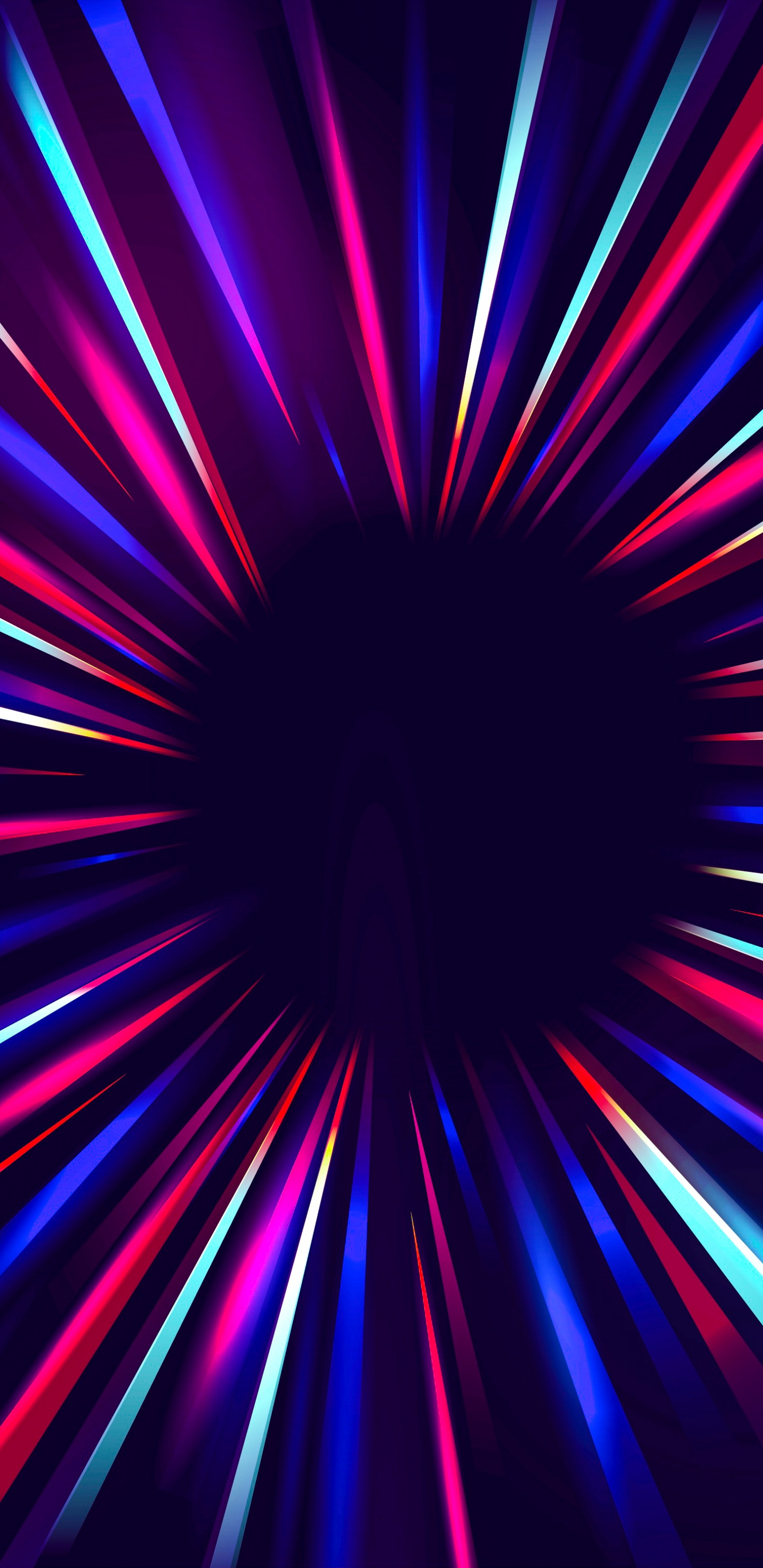 Обои свет, красочность, пурпур, синий, Фиолетовый в разрешении 1440x2960