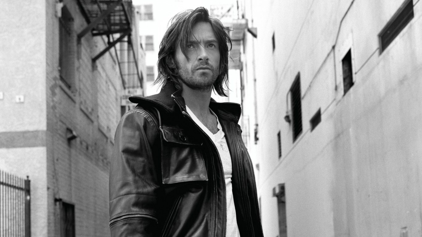 Обои Хью Джекман, Росомаха, знаменитость, актер, снимок в разрешении 1366x768