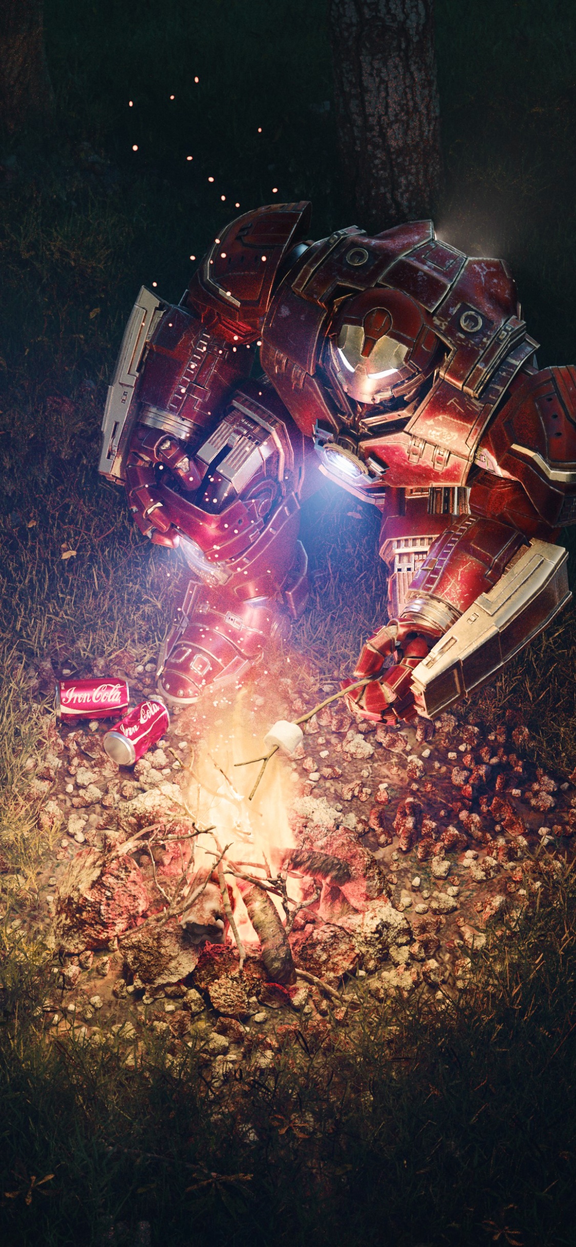 Обои темнота, компьютерная игра, космос, игры, арт в разрешении 1125x2436