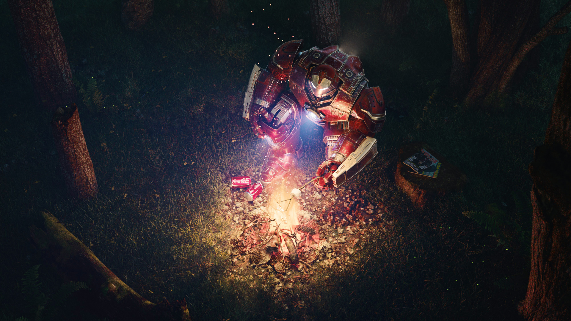 Обои темнота, компьютерная игра, космос, игры, арт в разрешении 1920x1080