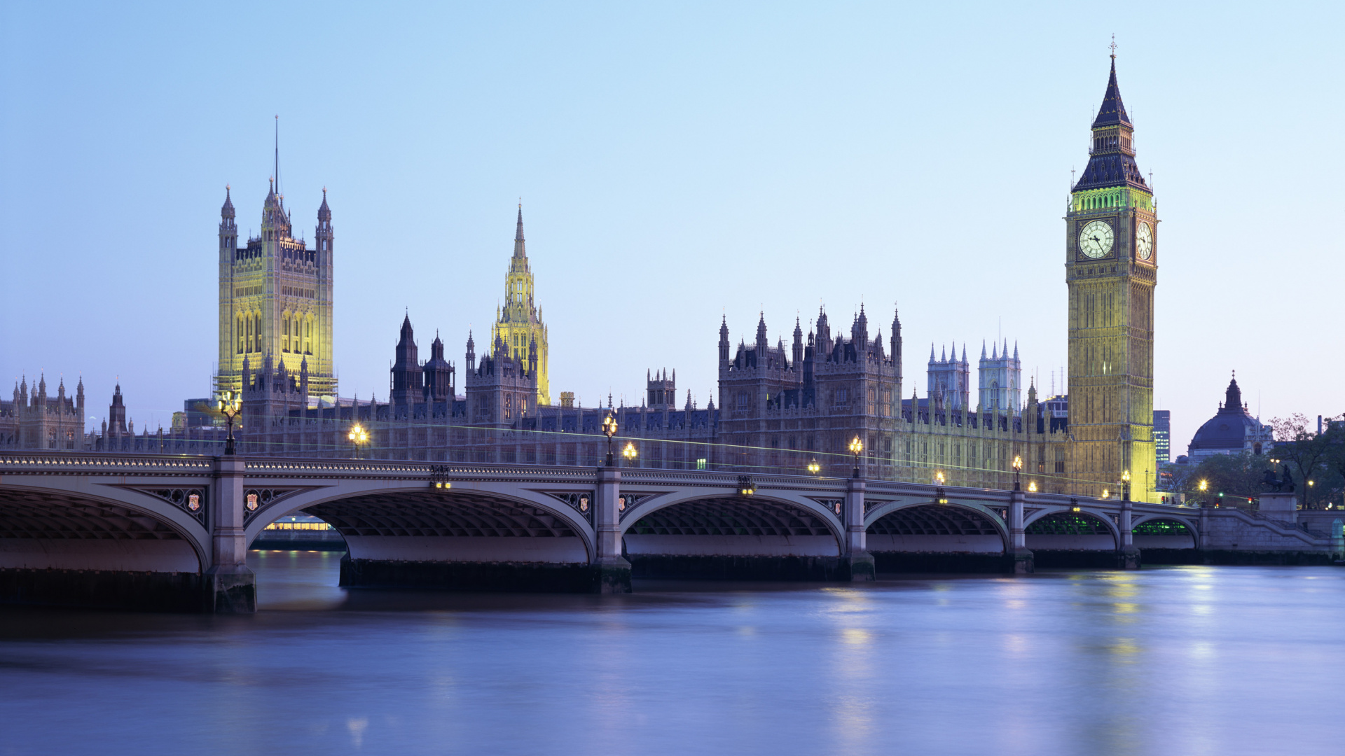 Обои здание парламента, вестминстерский дворец, Биг Бен, ориентир, город в разрешении 1920x1080
