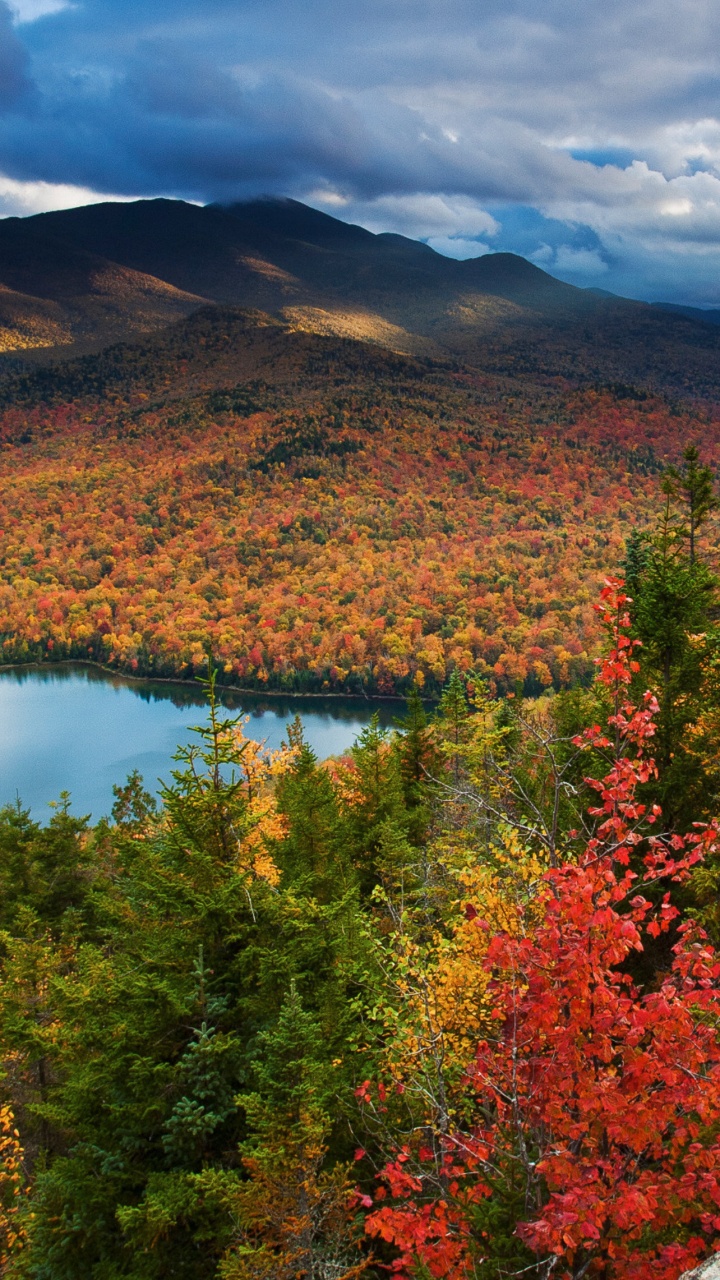 Обои Адирондак Лейк-Плэсид, Озеро Сердце, Лейк-Плэсид, адирондак парк, высокие пики адирондак в разрешении 720x1280