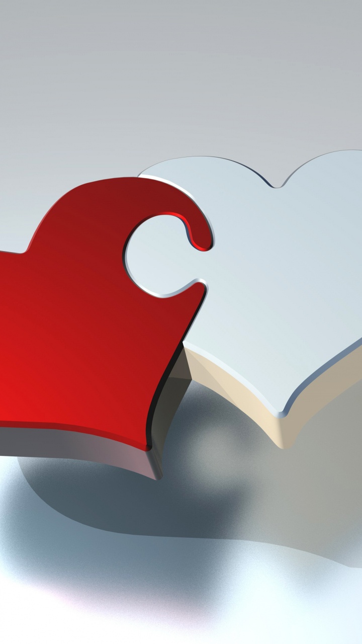 Обои сердце, красный цвет, любовь, орган, День Святого Валентина в разрешении 720x1280