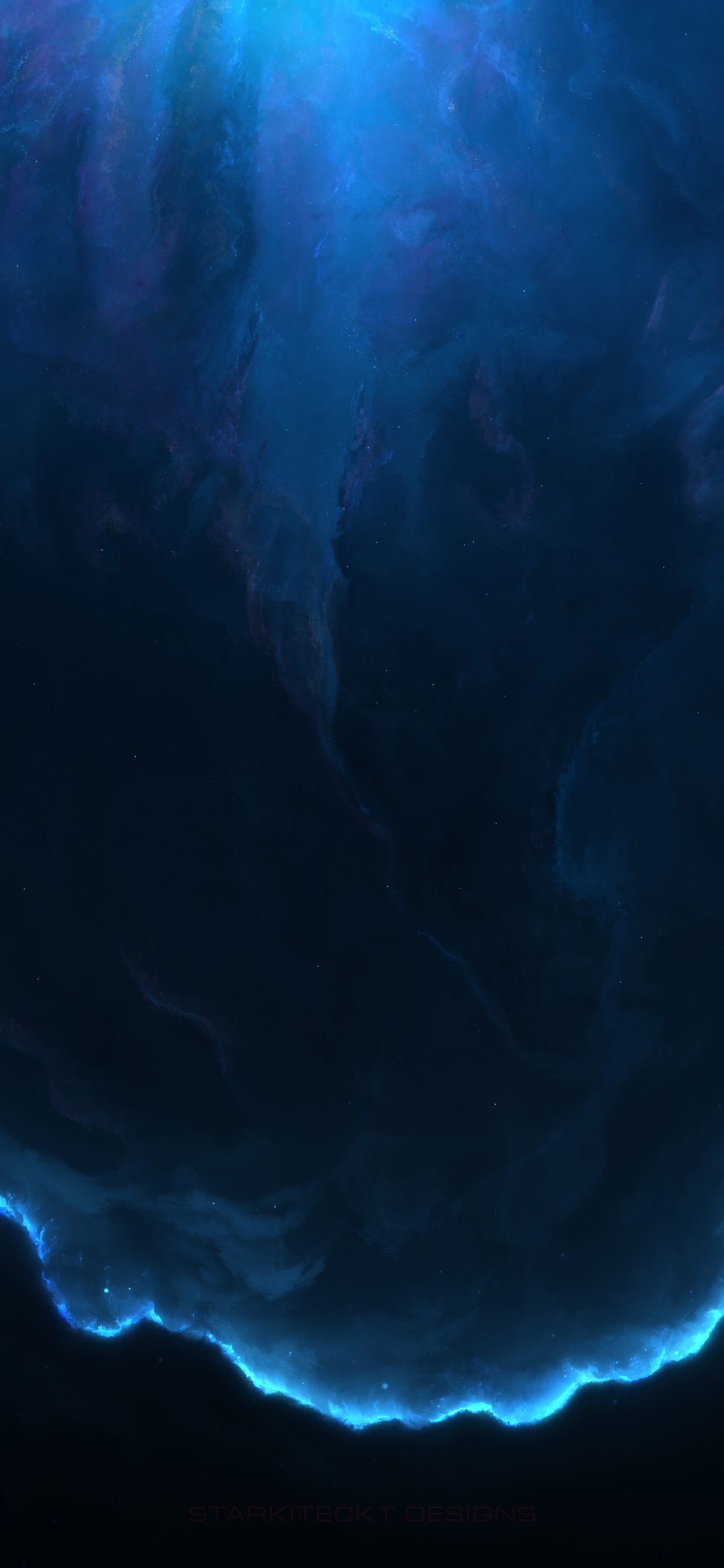 Обои синий, атмосфера, природа, Гроза, электрик в разрешении 1242x2688