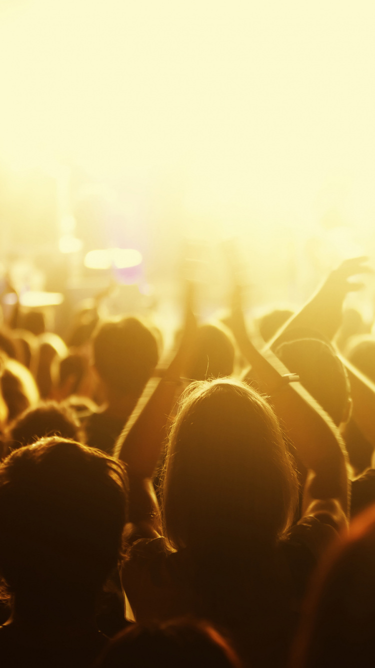 Обои концерт, толпа, люди, рокконцерт, развлечение в разрешении 750x1334