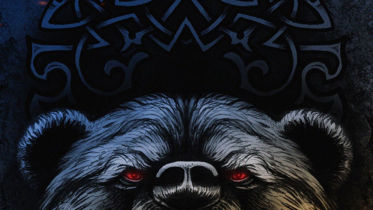 Обои викинги медведь, варяг, Гризли, футболка, капюшон в разрешении 1280x720