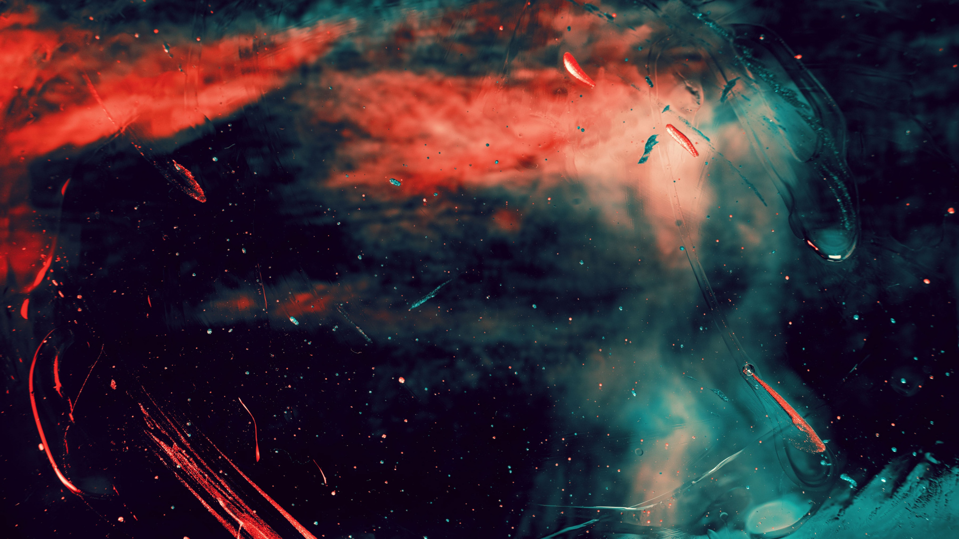 Обои туманность, спецэффекты, Вселенная, красный цвет, видеоэффекты в разрешении 1920x1080