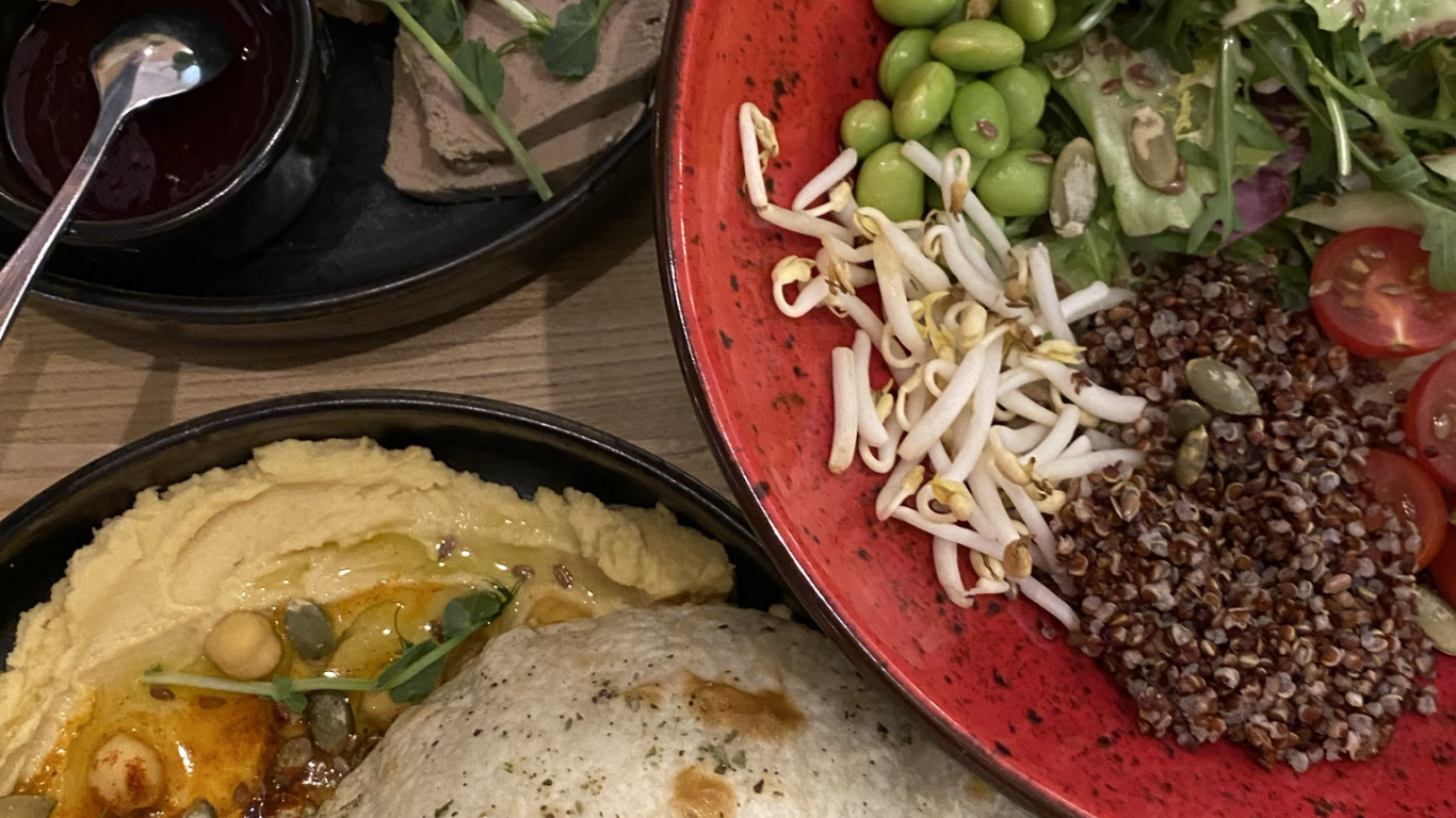 Обои завтрак, блюда средиземноморской кухни, африканская кухня, гарнир, пища в разрешении 1366x768