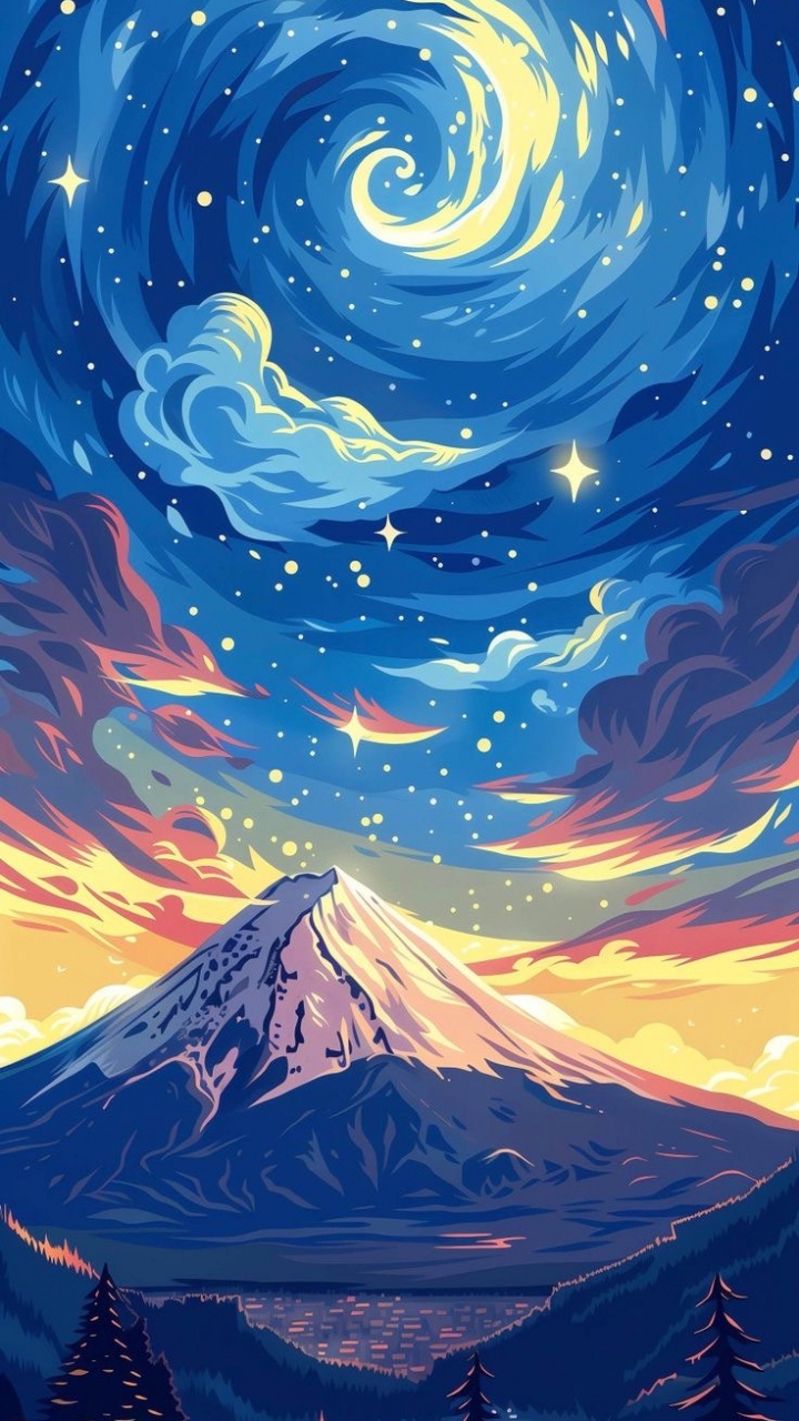 Обои живопись, иллюстрация, дизайн интерьера, визуальное искусство, Тамблер в разрешении 720x1280