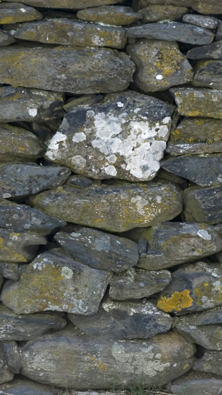 Обои каменная стена, кирпич, камень, стена, рок в разрешении 750x1334