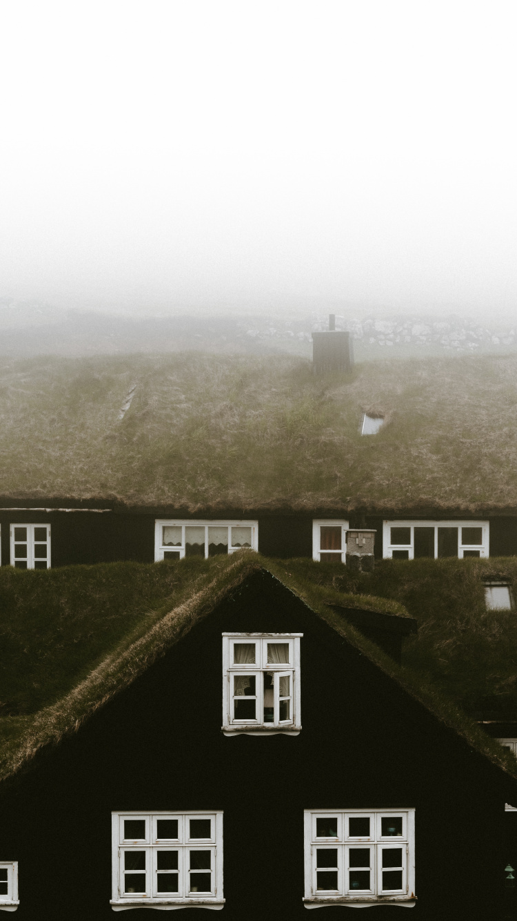 Обои архитектура, текст, утро, дымка, Хаус в разрешении 750x1334