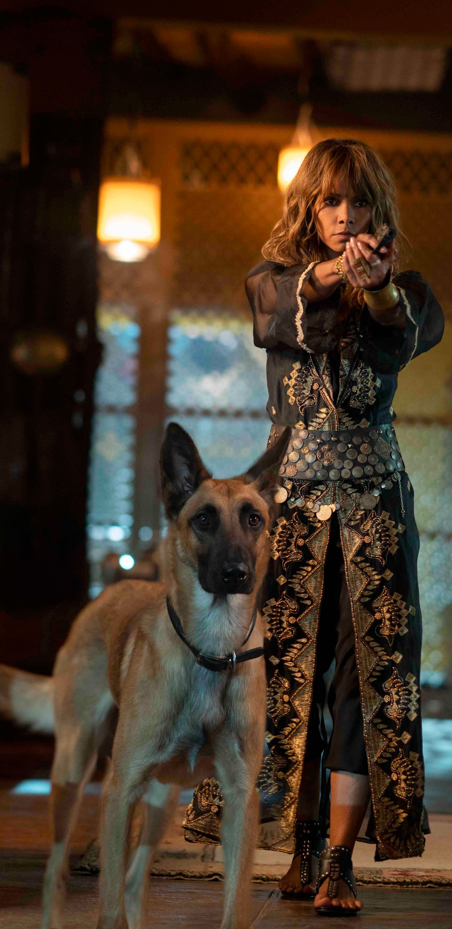 Обои Джон Уик Глава 3 Парабеллум, Джон Фитиль, олененок, фильм, экшн в разрешении 1440x2960