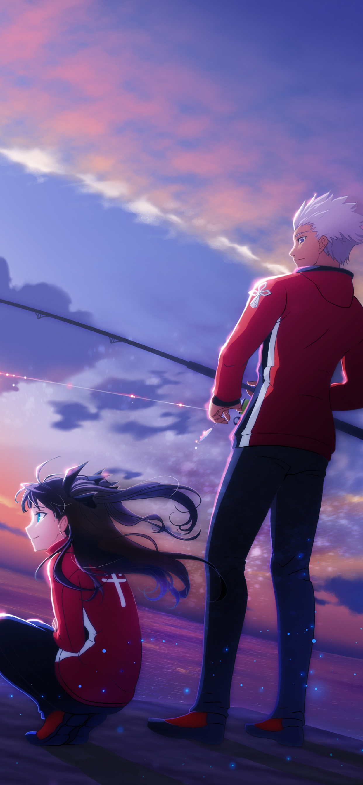 Обои лучник, Рин Тосака, Улан, Fate Zero, облако в разрешении 1242x2688