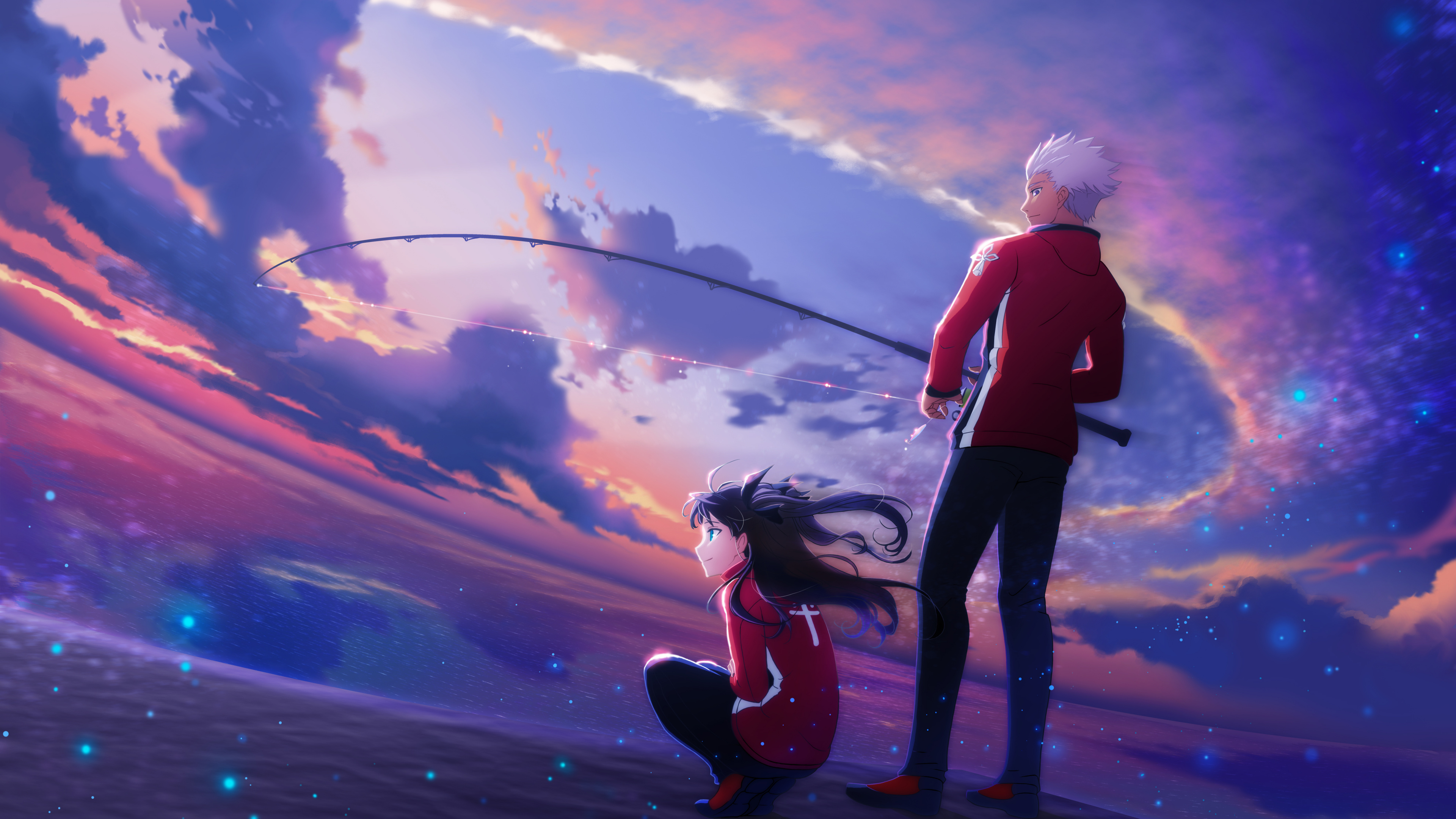 Обои лучник, Рин Тосака, Улан, Fate Zero, облако в разрешении 3840x2160