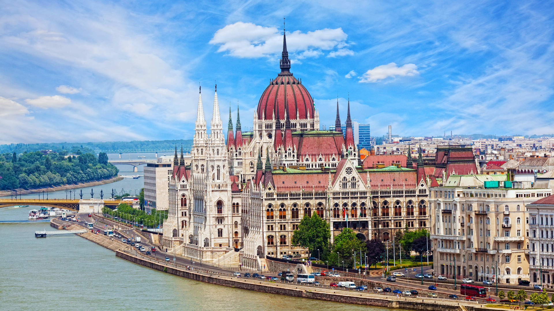 Обои ориентир, город, здание, Церковь Матьяша, небо в разрешении 1920x1080