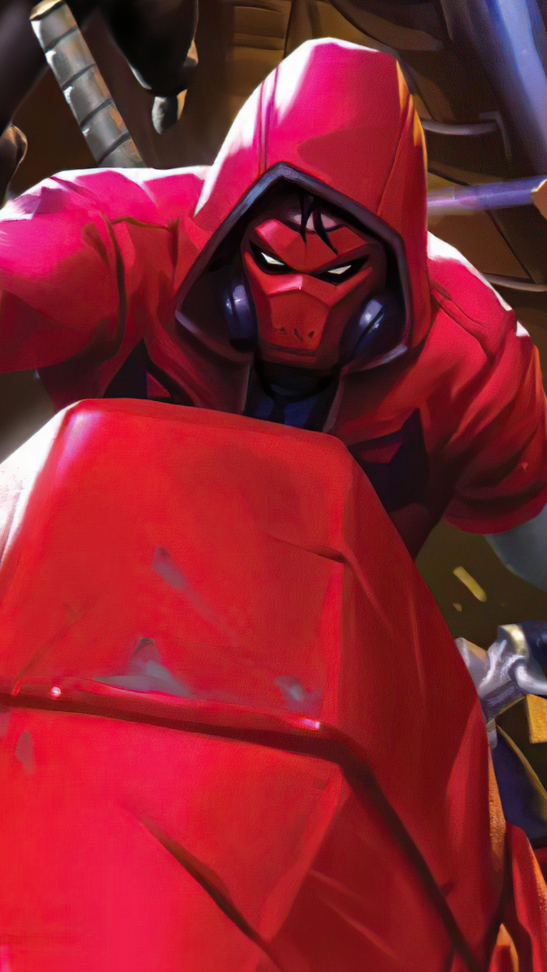 Обои Redhood Nightwing Chase в разрешении 1080x1920