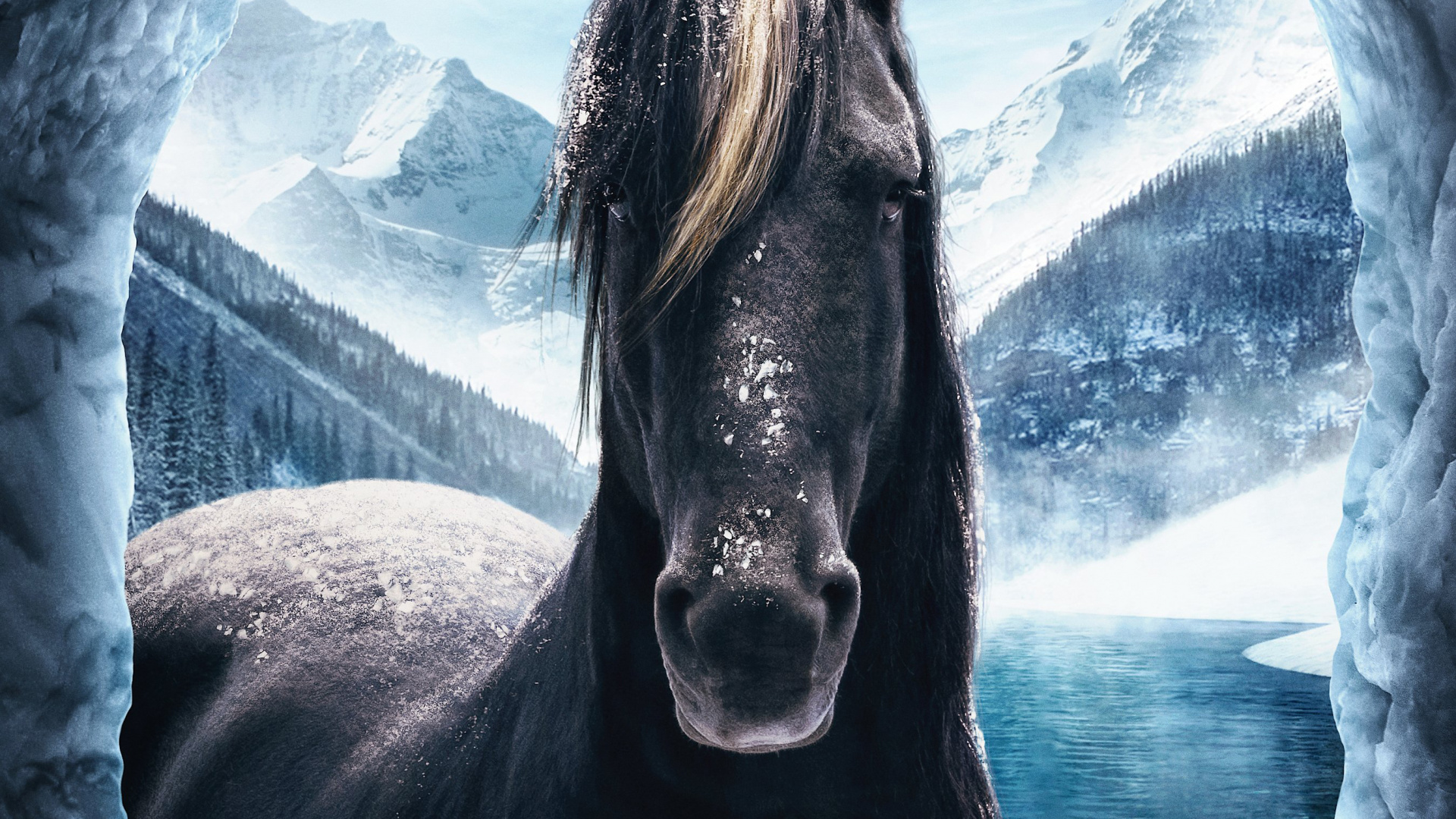 Обои Джуманджи лошадь следующего уровня, конь, гора, снег, природа в разрешении 1920x1080