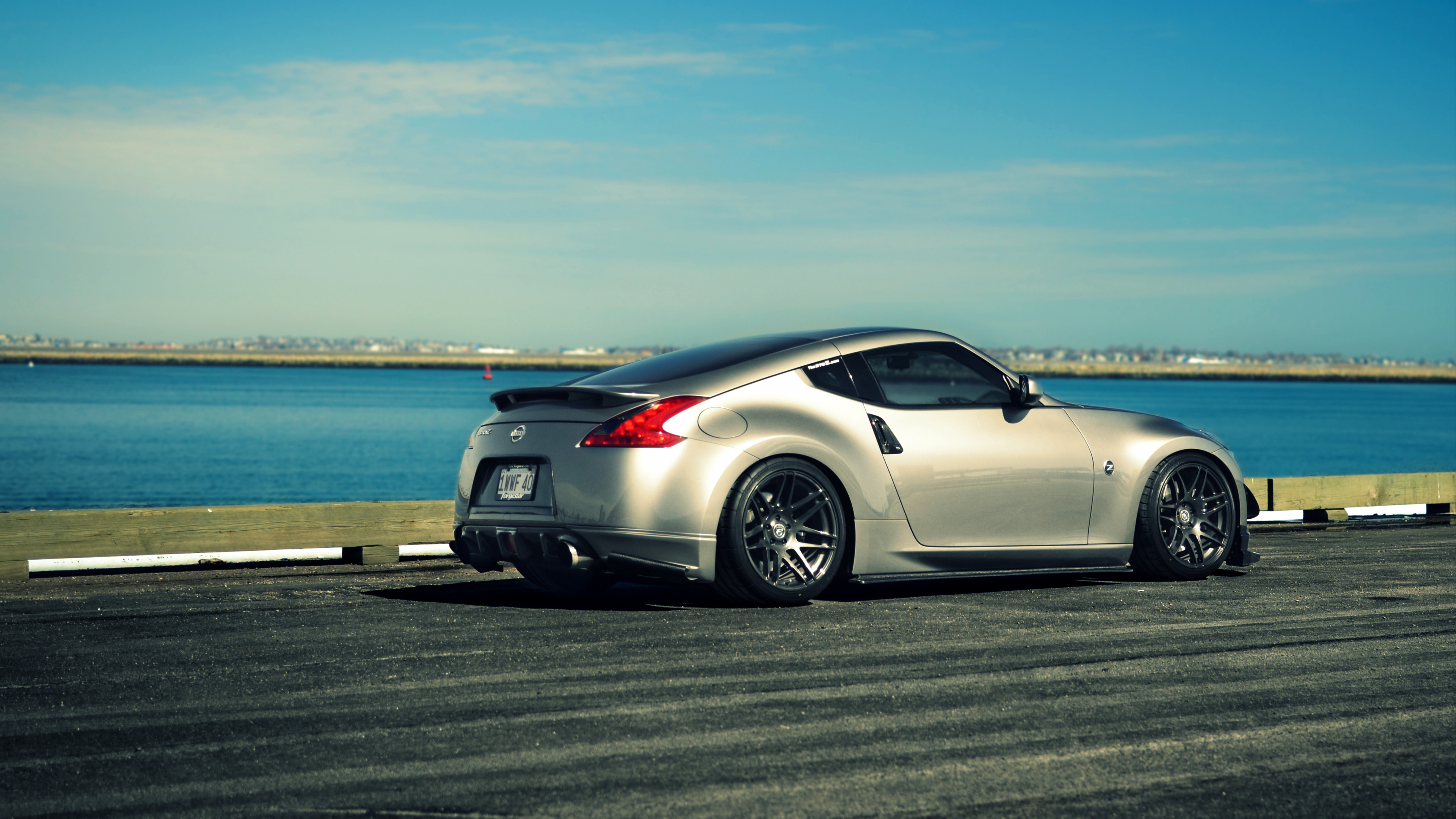 Обои nissan 370z, Ниссан, авто, спорткар, колесо в разрешении 3840x2160