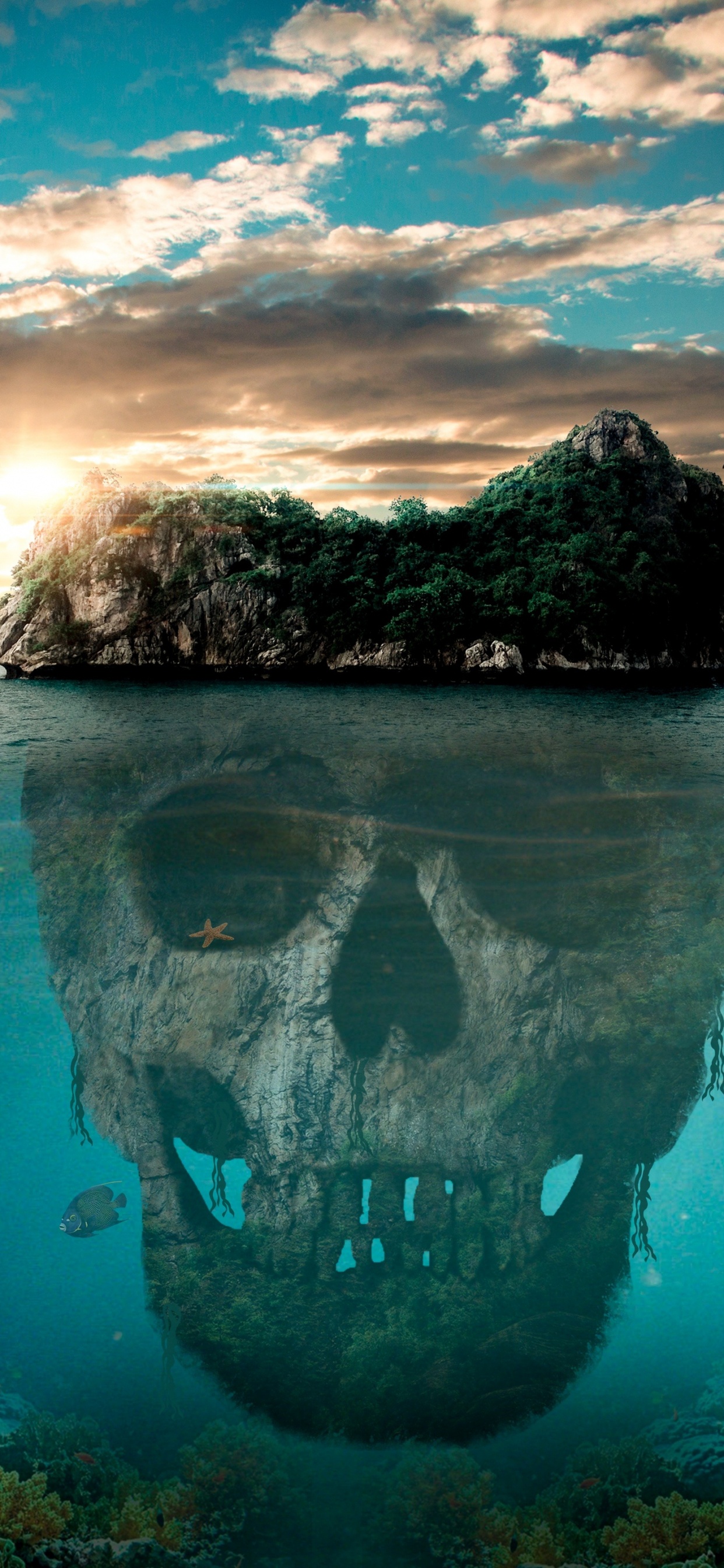 Обои природа, вода, синий, океан, море в разрешении 1242x2688