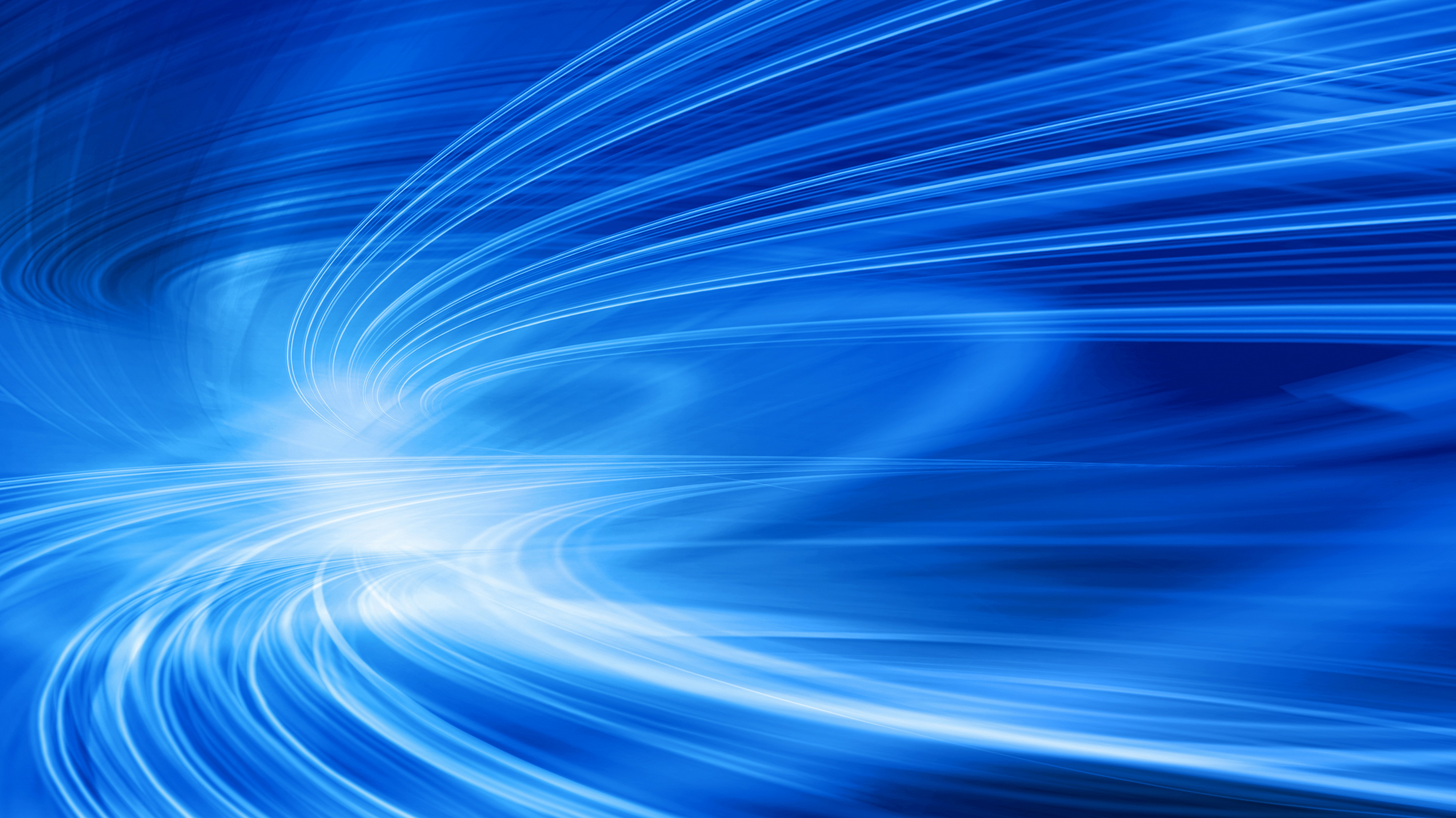 Обои синий, электрик, волна, лазурный, линия в разрешении 3840x2160