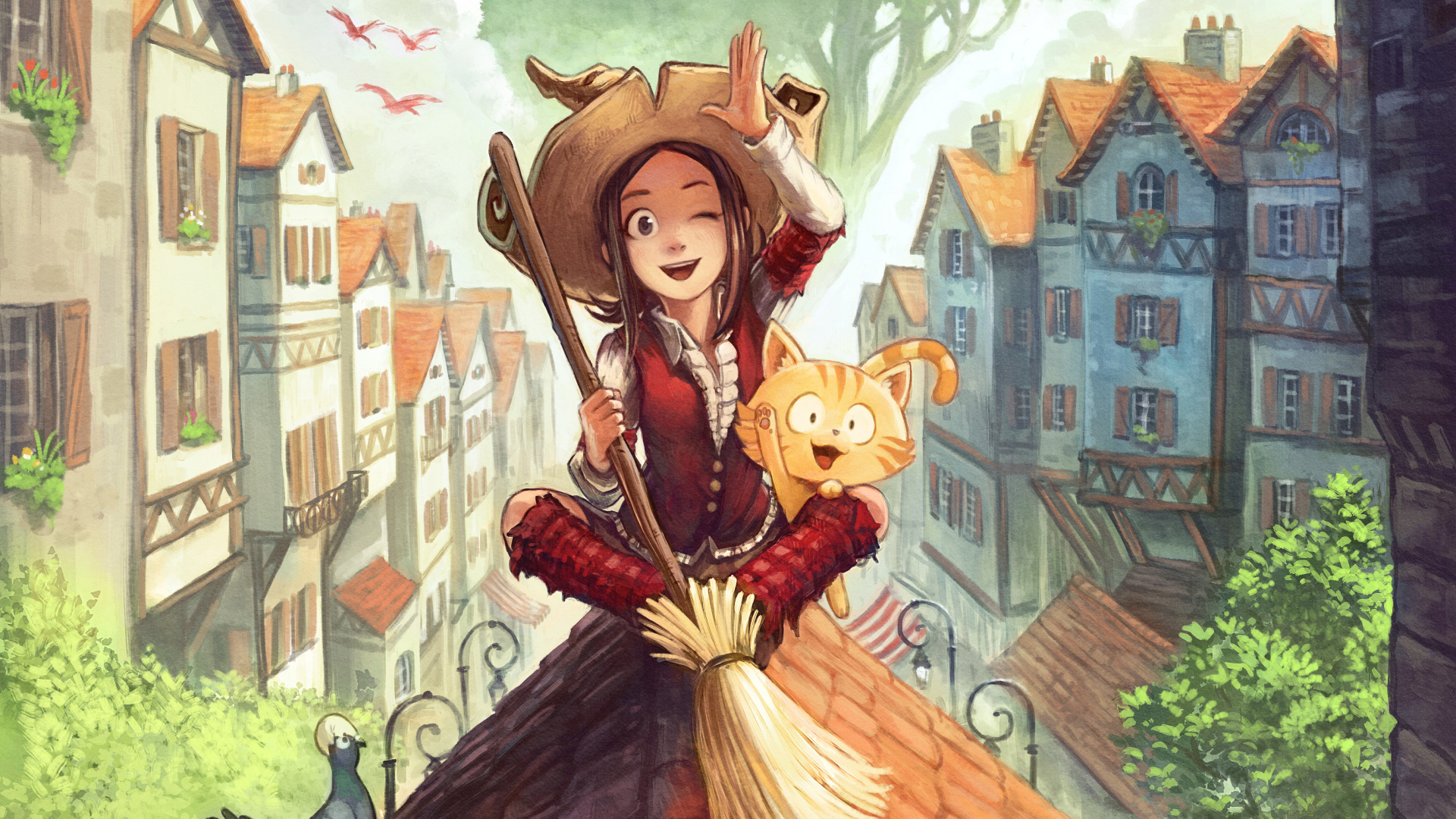 Обои Дэвид revoy искусства, PepperCarrot, арт, артист, живопись в разрешении 1920x1080