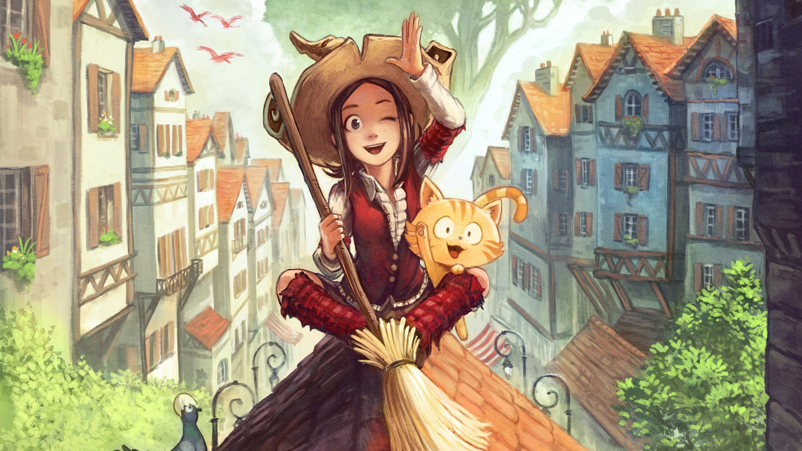 Обои Дэвид revoy искусства, PepperCarrot, арт, артист, живопись в разрешении 2560x1440