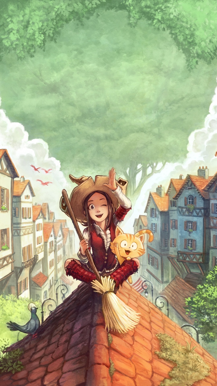 Обои Дэвид revoy искусства, PepperCarrot, арт, артист, живопись в разрешении 720x1280