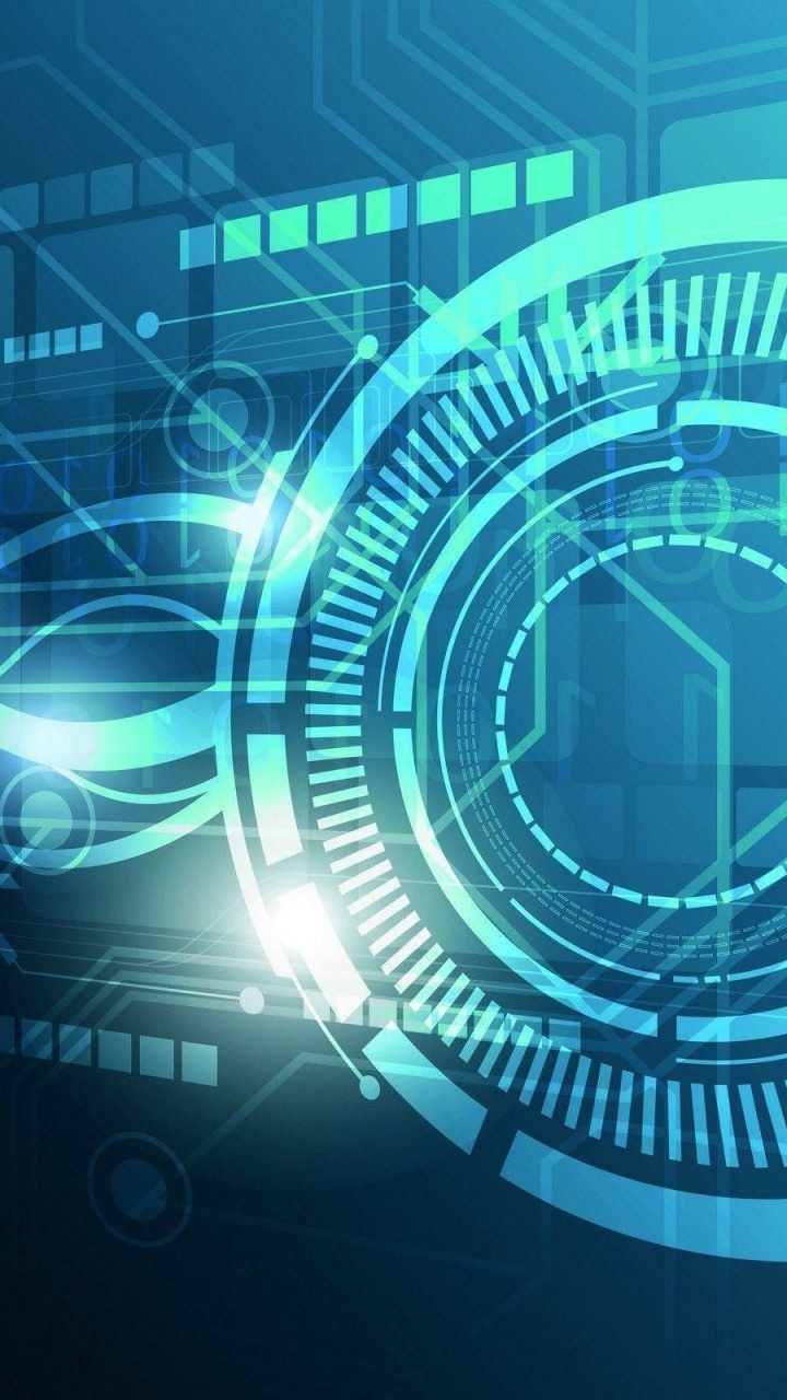 Обои технологии, круг, графика, графический дизайн, технология в разрешении 720x1280