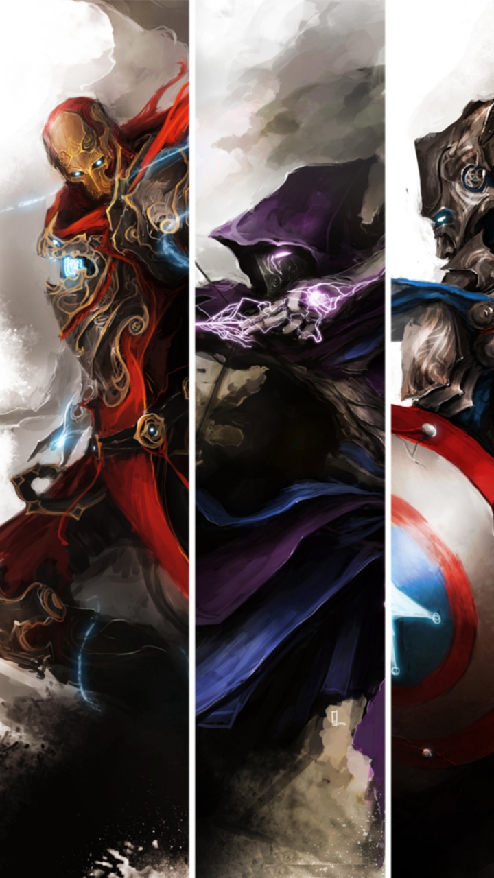 Обои комиксы Марвел, супергерой, фильм, мститель, мстители в разрешении 720x1280