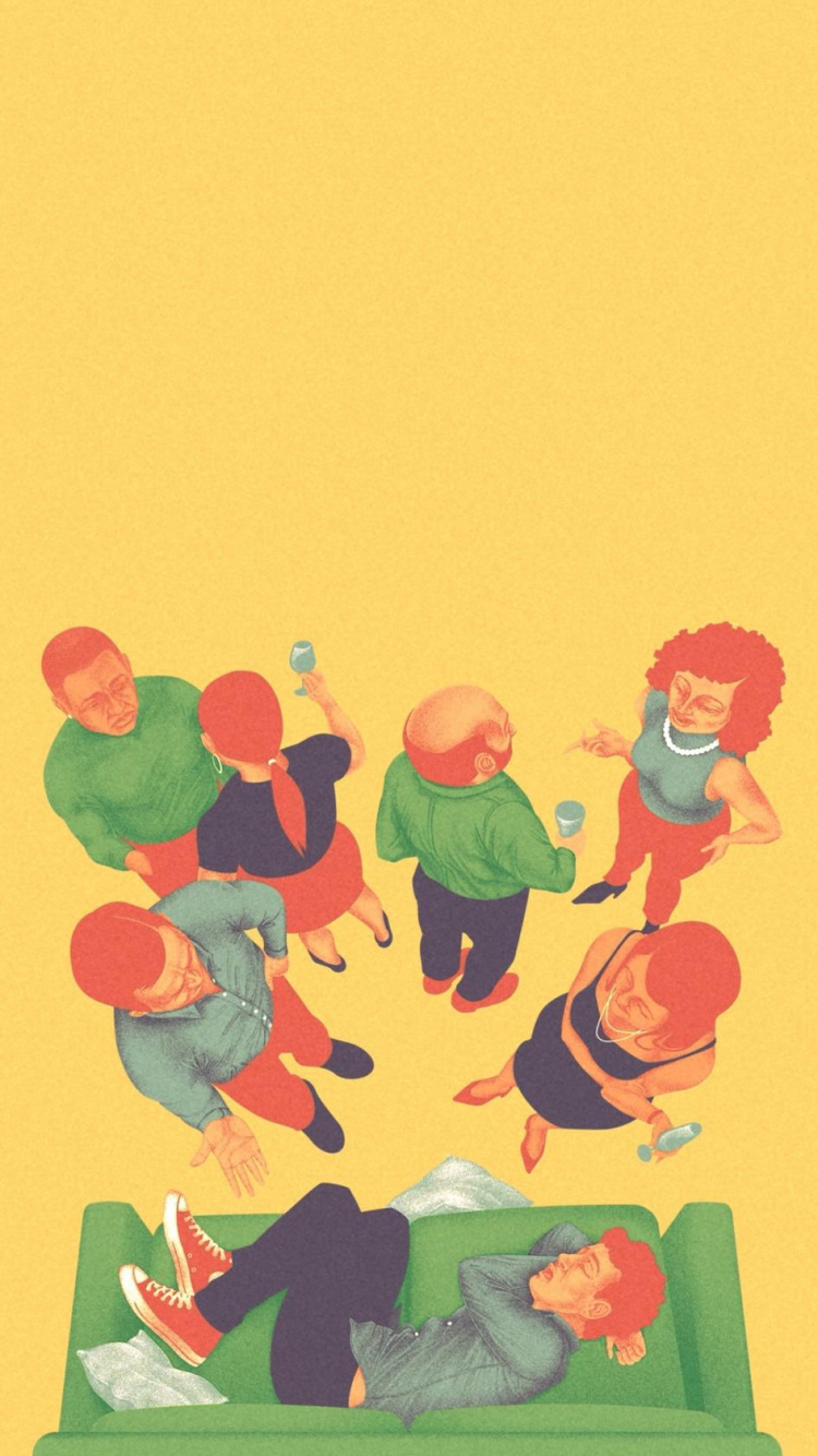 Обои визуальное искусство, арт, мультфильм, живопись, искусство в разрешении 750x1334