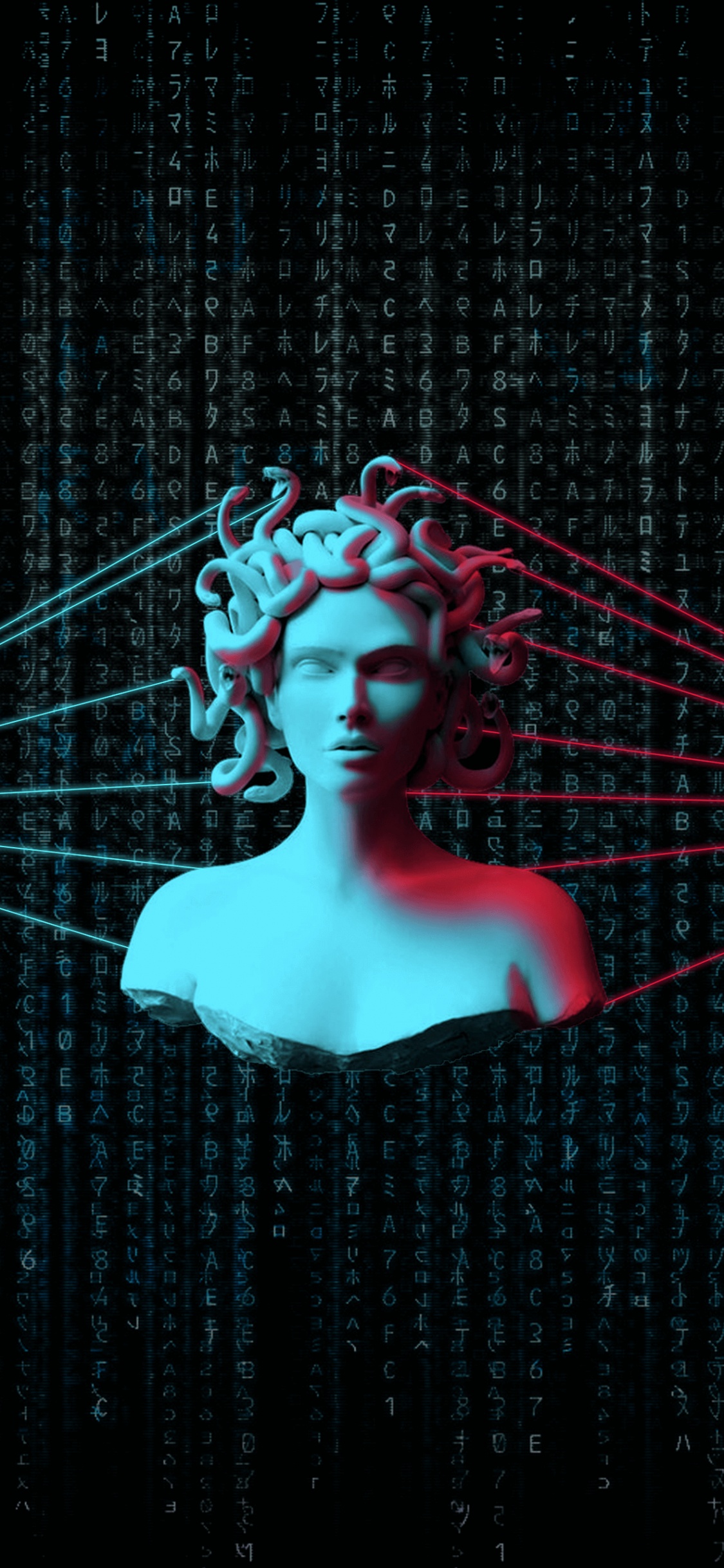 Обои темнота, развлечение, скульптура, арт, линия в разрешении 1125x2436