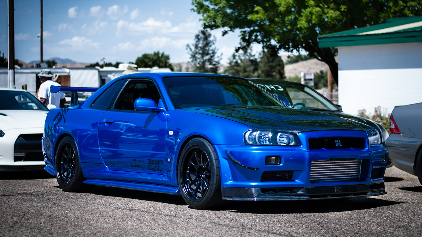 Nissan Skyline gtr34 черный