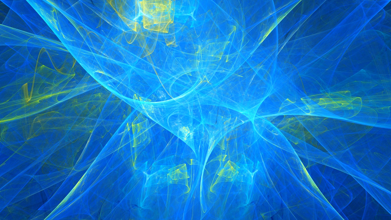 Обои синий, электрик, лазурный, фрактальное искусство, космос в разрешении 1366x768