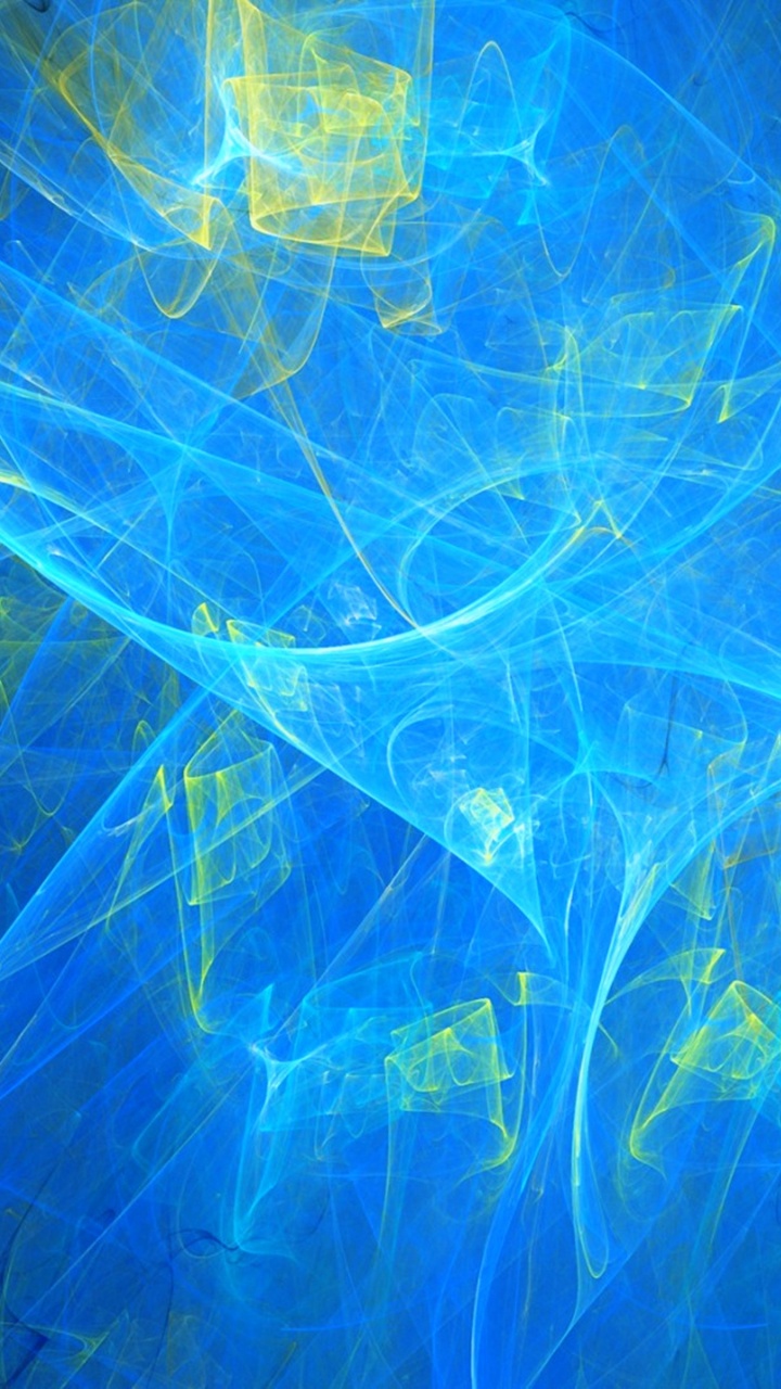 Обои синий, электрик, лазурный, фрактальное искусство, космос в разрешении 720x1280