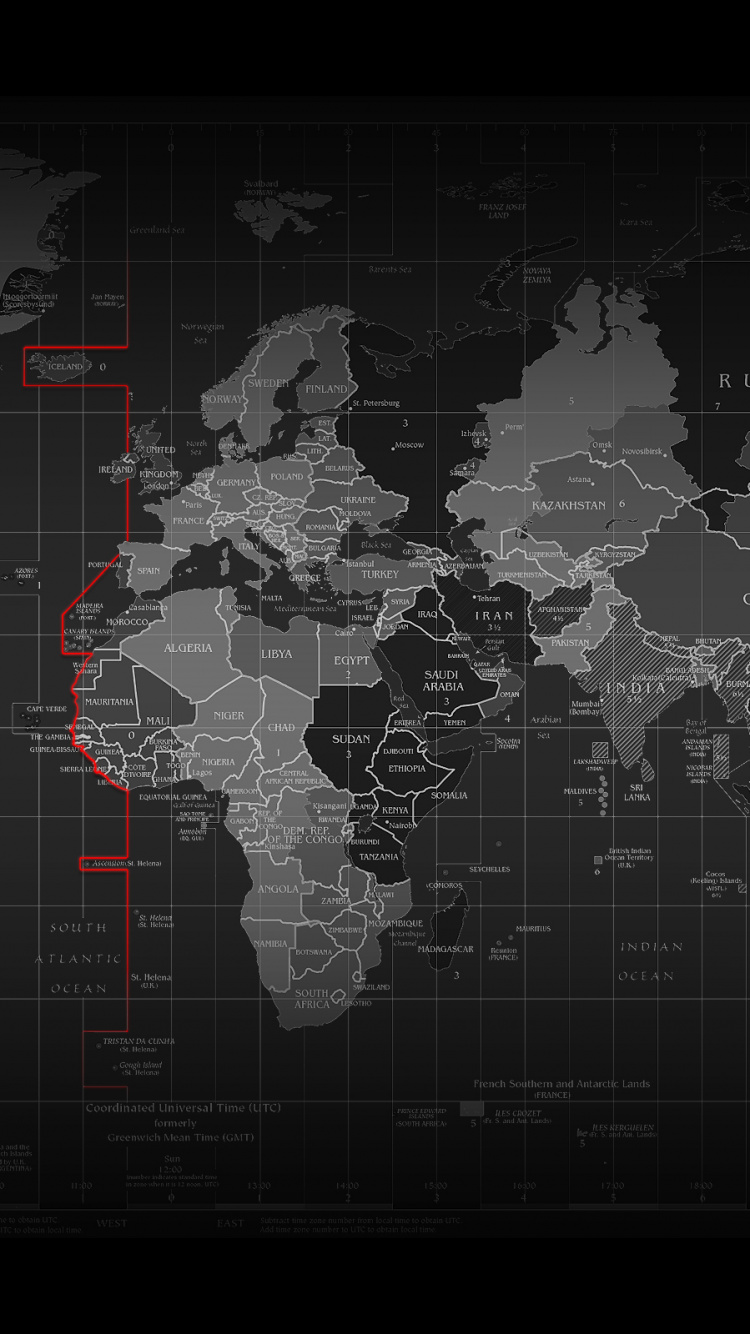 Карта мира обои на iPhone 6, 6S, 7, 8, лучшие 750x1334 картинки | Akspic