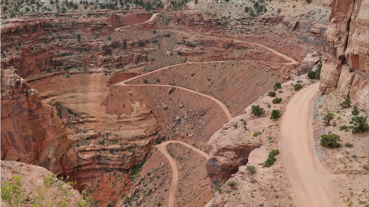 Обои Шейфер Каньон-Оверлук, каньон, формирование, геология, рок в разрешении 1280x720