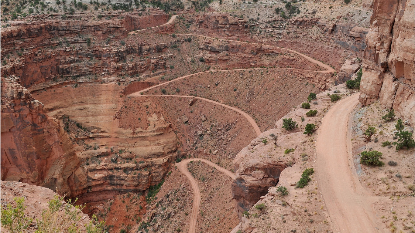 Обои Шейфер Каньон-Оверлук, каньон, формирование, геология, рок в разрешении 1366x768